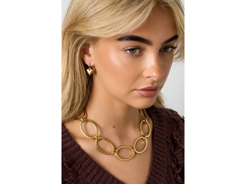 statement ketting schakels goud