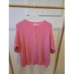 Zacht Pastel Vest met Glitterknopen – Lente Collectie