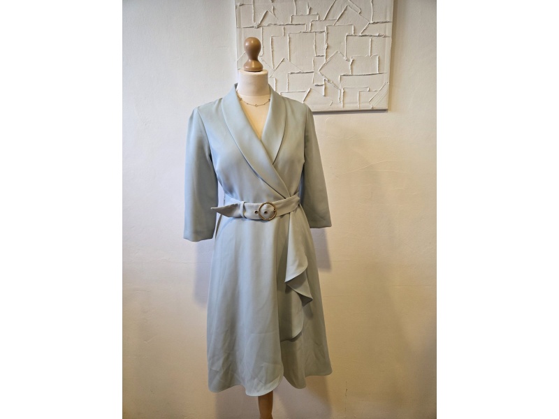 Phase Eight Lichtblauwe Jurk met Ceintuur