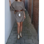 jurk met riem one size