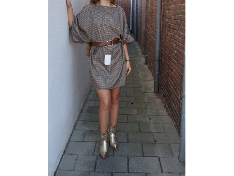 jurk met riem one size
